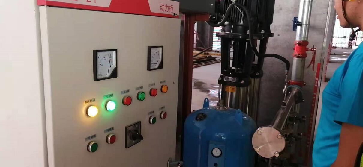 陝建工地臨時供水設備調試完成